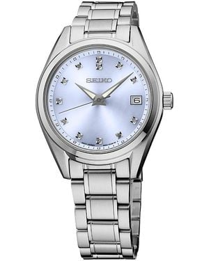 Seiko Diamonds Watch, 32Mm - Metallic