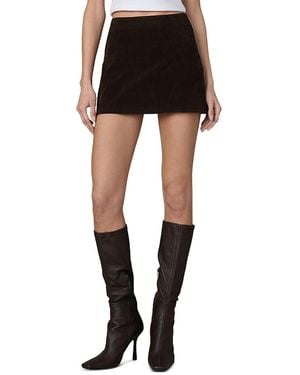 Joe's Jeans The Faux Suede Mini Skirt - Black