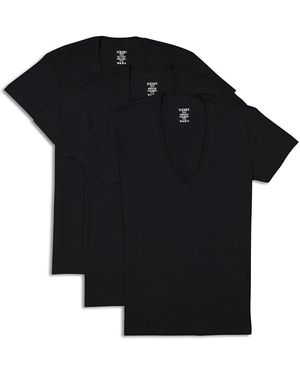 2xist 2(X)Ist Slim Fit Deep V-Neck Tee, Pack Of 3 - Black