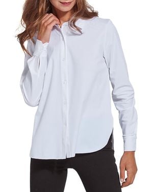 Lyssé Connie Slim Button-Up Shirt - White