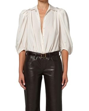 Citizens of Humanity Anya Puff Sleeve Shirt - White
