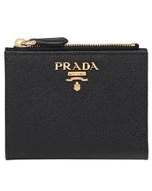 Prada Small Saffiano Leather Wallet - Black