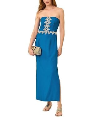 Lilly Pulitzer Kristella Strapless Maxi Dress - Blue