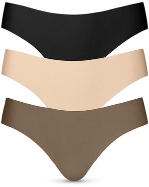 Commando Butter Thong, Pack Of 3 - Black