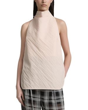 A.Emery A. Emery The Allen Cotton Blend Halter Neck Top - Natural