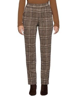 Hue Printed Pull On Pants - Brown