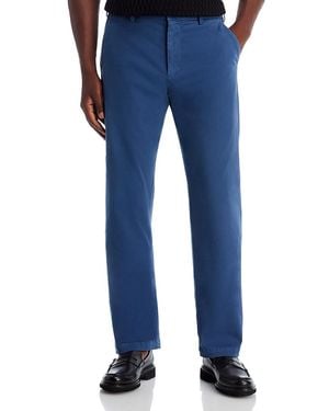 Peter Millar Signature Sateen Flat Front Pants - Blue