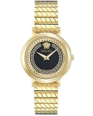 Versace Delphinus Watch, 35Mm - Metallic
