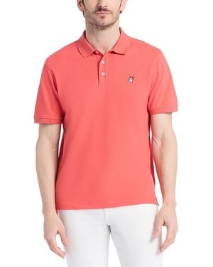 Robert Graham Devil Short Sleeve Knit Polo - Red