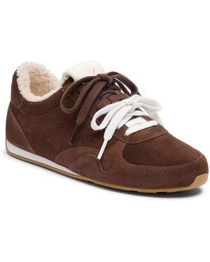 Stuart Weitzman Bond Sport Shearling Lined Sneakers - Brown