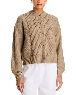 Levi's Charlotte Textured Crewneck Cardigan - Brown
