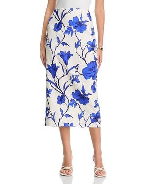Cara Cara Sienna Linen Midi Skirt - Blue