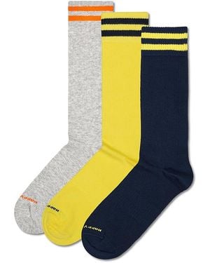 Happy Socks Sneaker Socks, 3-Pack - Gray