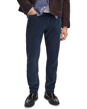Rag & Bone Cotton Blend Athletic Fit Corduroy Pants - Blue