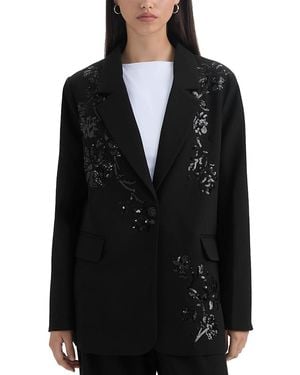 NVLT Sequin Blazer - Black