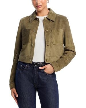FRAME The Small Suede Jacket - Natural