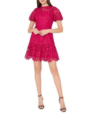 MILLY Yasmin Lace Dress - Red