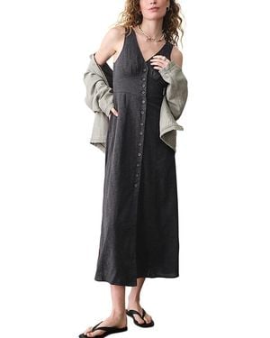Marine Layer Camila Printed Maxi Dress - Black