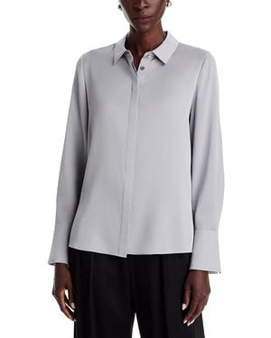 Kobi Halperin Larissa Silk Blend Blouse - Gray