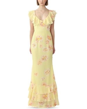 SAU LEE Gaia Dress - Yellow