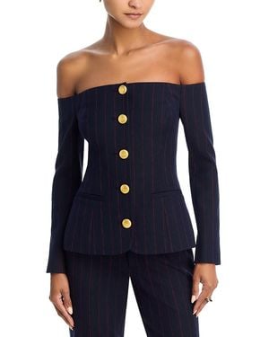 L'Agence Alice Blazer Top - Blue