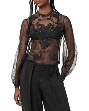 AllSaints Cesca Top - Black