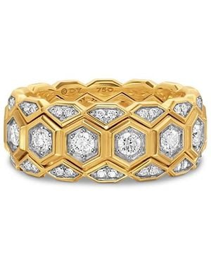 David Yurman Hex Stack Ring - White