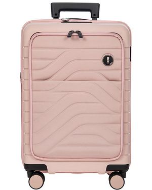 Bric's By Ulisse 21 Expandable Carry On Spinner Suitcase With Pocket - Pink