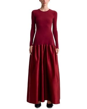 FFORME Catrin Mixed Media Flared Dress