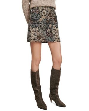 Veronica Beard Ohemia Mini Skirt - Black
