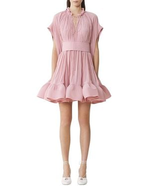 Lanvin Short Charmeuse Dress - Pink