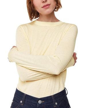 Whistles Long Sleeve Crewneck Top - Natural