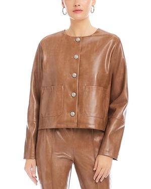 Fifteen Twenty Kaylyn Faux Leather Jacket - Brown