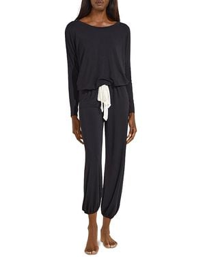 Eberjey Gisele Slouchy Pajama Set - Blue