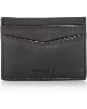AllSaints Delph Leather Card Case - Black