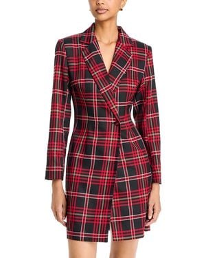 AREA STARS Harper Printed Jacket Dress - Red