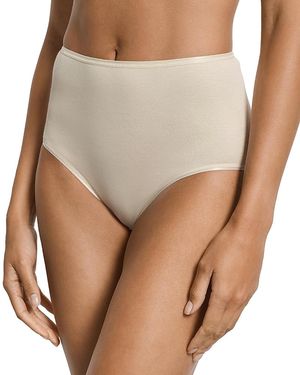 Hanro Cotton Seamless Full Briefs - Brown