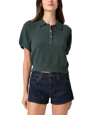 PAIGE Birch Short Sleeve Sweater - Green