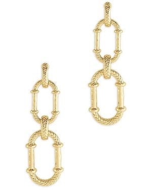 Anabel Aram Cheval Braid Drop Earrings - Metallic