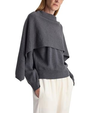 Rohe Wool Cape Sweater - Gray