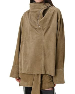 IRO The Stellar Leather Top - Green