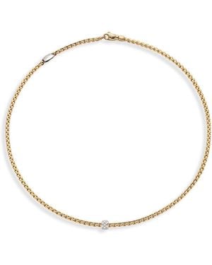 Fope 18K Eka Diamond Necklace, 17 - Natural