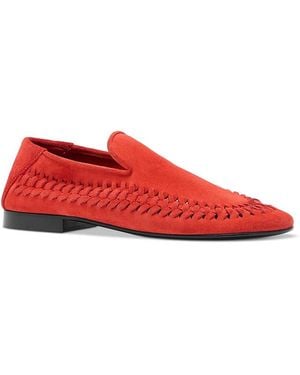 Proenza Schouler Whip Suede Loafers - Red