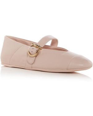 Ferragamo Nena Gancini Mary Jane Flats - Pink