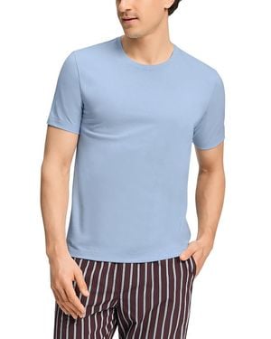Hanro Living Crewneck Short Sleeve Tee - Blue