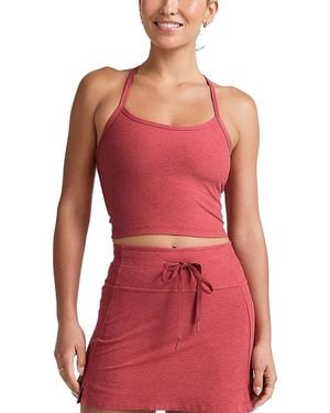 Beyond Yoga Spacedye Slim Racerback Cropped Tank - Red