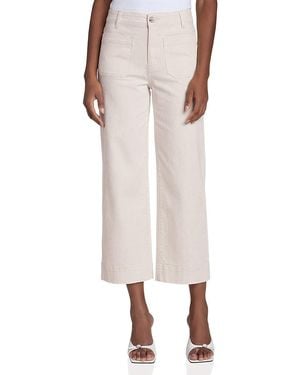 Bagatelle High Rise Patch Pockets Crop Pants - Natural