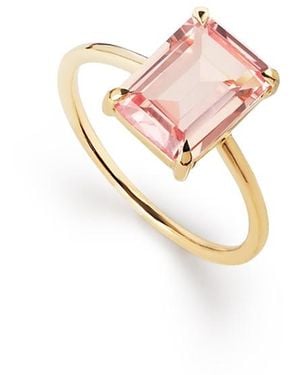 Ana Luisa Solid Sapphire Spritz Ring - White