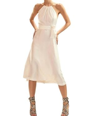Cynthia Rowley Talita Silk Wrap Dress - Natural