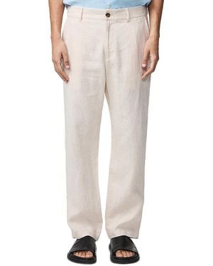 NN07 Aden 1454 Relaxed Fit Linen Pants - Natural